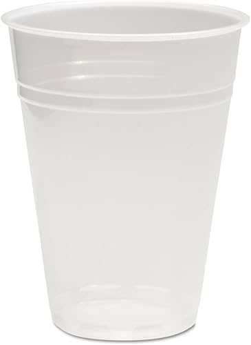 Boardwalk BWKTRANSCUP10PK - Vasos fríos de plástico de polipropileno de 10 onzas - translúcidos (100 Pack)