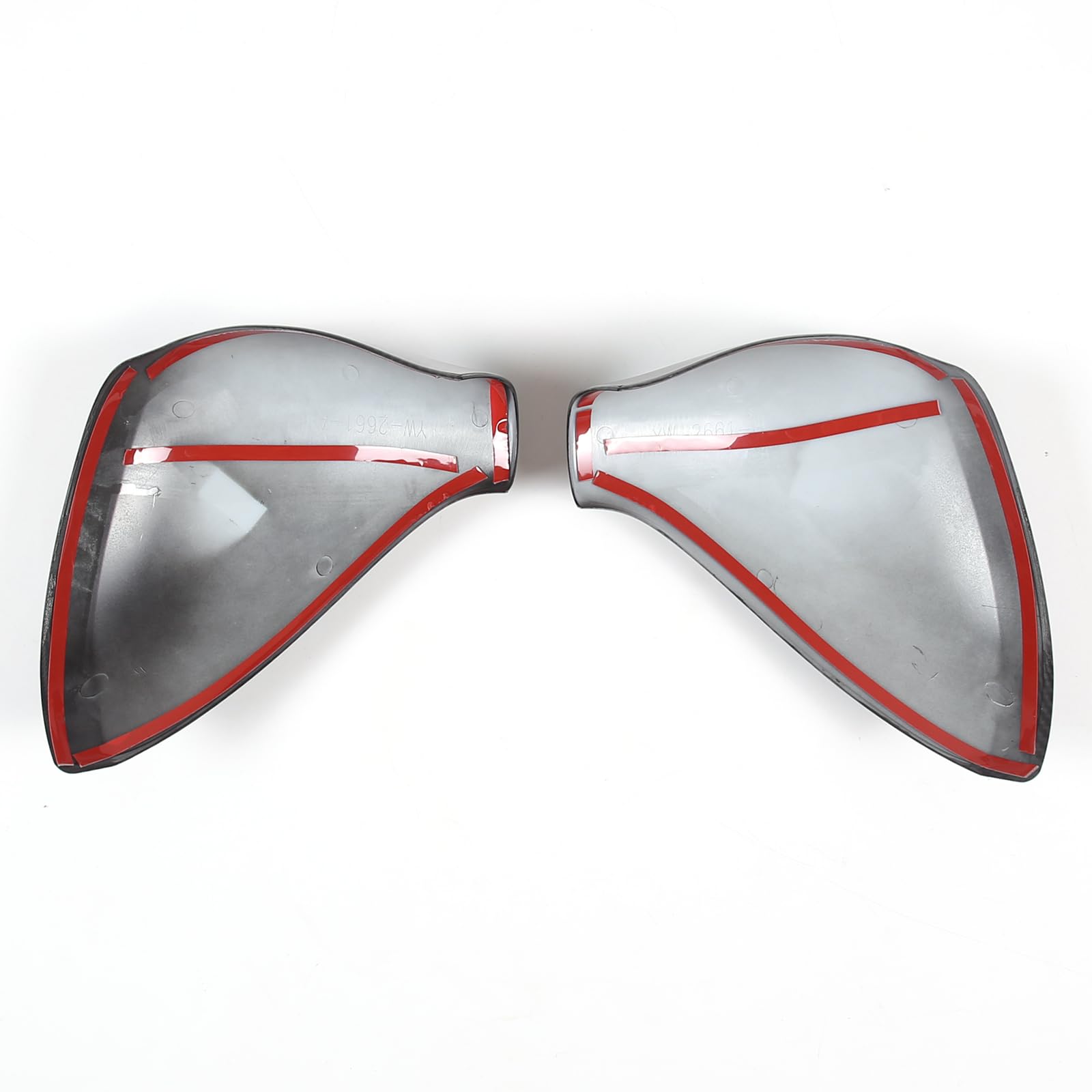 Coperchio Copri Specchietto Retrovisore Laterale Alare Auto in Plastica ABS Trim Per Peugeot 207 308 2006-2014 Accessori Esterni (Fibra di Carbonio)