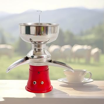 Electric Milk Cream Separator,Butter Milkshake Separator,13.2 Gallons/H  50l/H Production Capacity,304 Stainless Steel,for Cream and Skim Milk