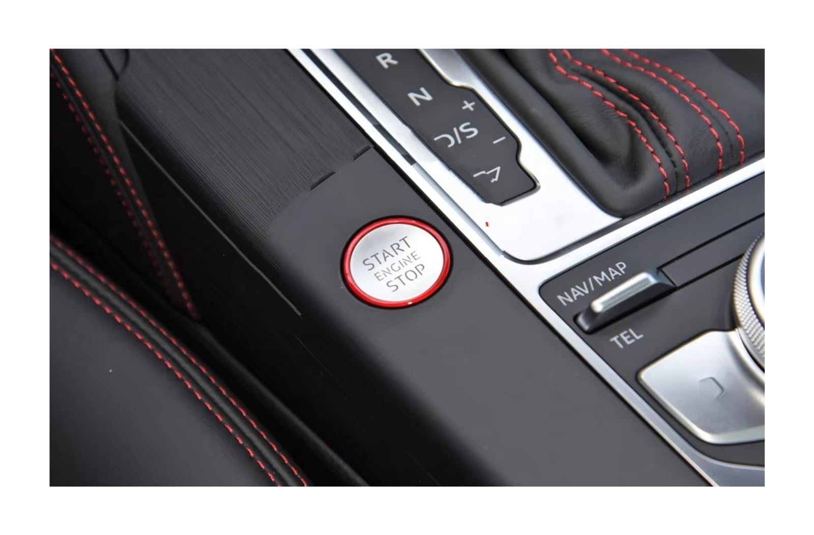 Car Trim Sticker for A3 8V S3 RS3 2014-2018 LHD Carbon Fiber Car Interior Moldings Central Control Gear Shift Panel Trim