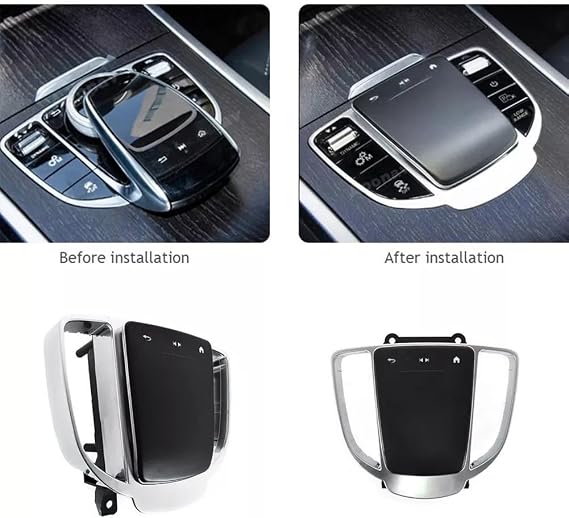 Car center console mouse, handwriting touchpad control panel, with Direct replacement design, for Mercedes-Benz C Class (2015-2018), E Class (2016-2018), and GLC (2016-2019)
