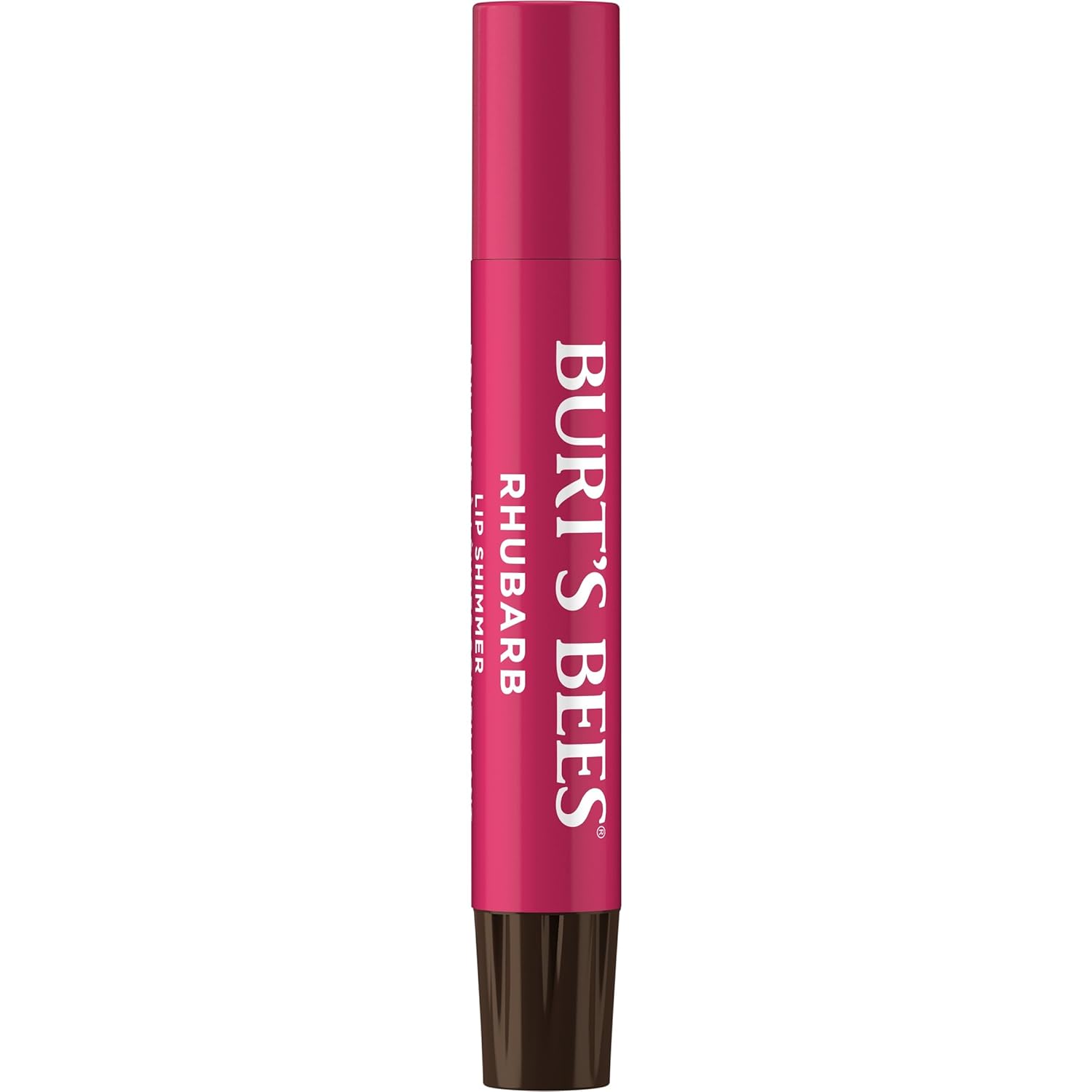 Burt's Bees Shimmer Lip Tint Set for Valentine's Day Gifts, Tinted Lip Balm Stick, Moisturizing for All Day Hydration with Natural Origin Glowy Pigmented Finish & Buildable Color, Rhubarb (4-Pack) - Image 2