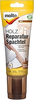 Molto Holz Reparatur Spachtel, Zur Reparatur größerer Risse und Löcher in Holz, Grau-Weiß, 330 g