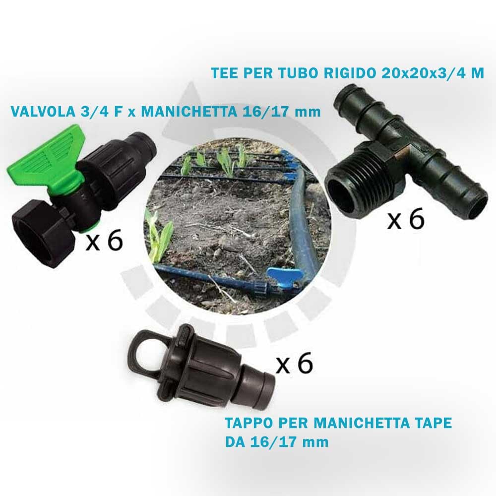 Valvole A Goccia Da 17 Mm Per Irrigazione, 6 Pezzi, Per Tubo 1/2 Pollice, Regolabili, Per Giardino E Terrazzo