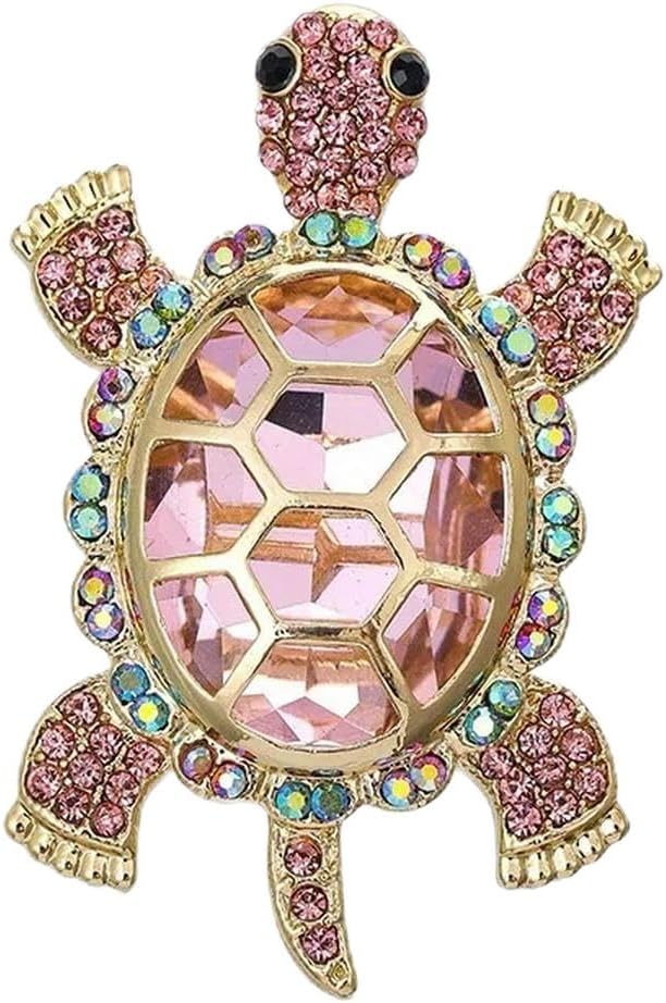 Badges Vintage Pink Turtle Brooch Animal Pin Accessories Corsage