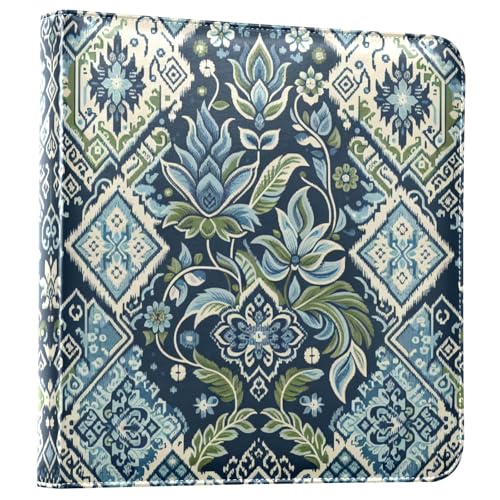 Álbum de fotos scrapbooking autoadhesivo FLildon con patrón floral, encuadernación de 3 anillos, 40 páginas, tamaño 8x10 para recuerdos miniatura 1