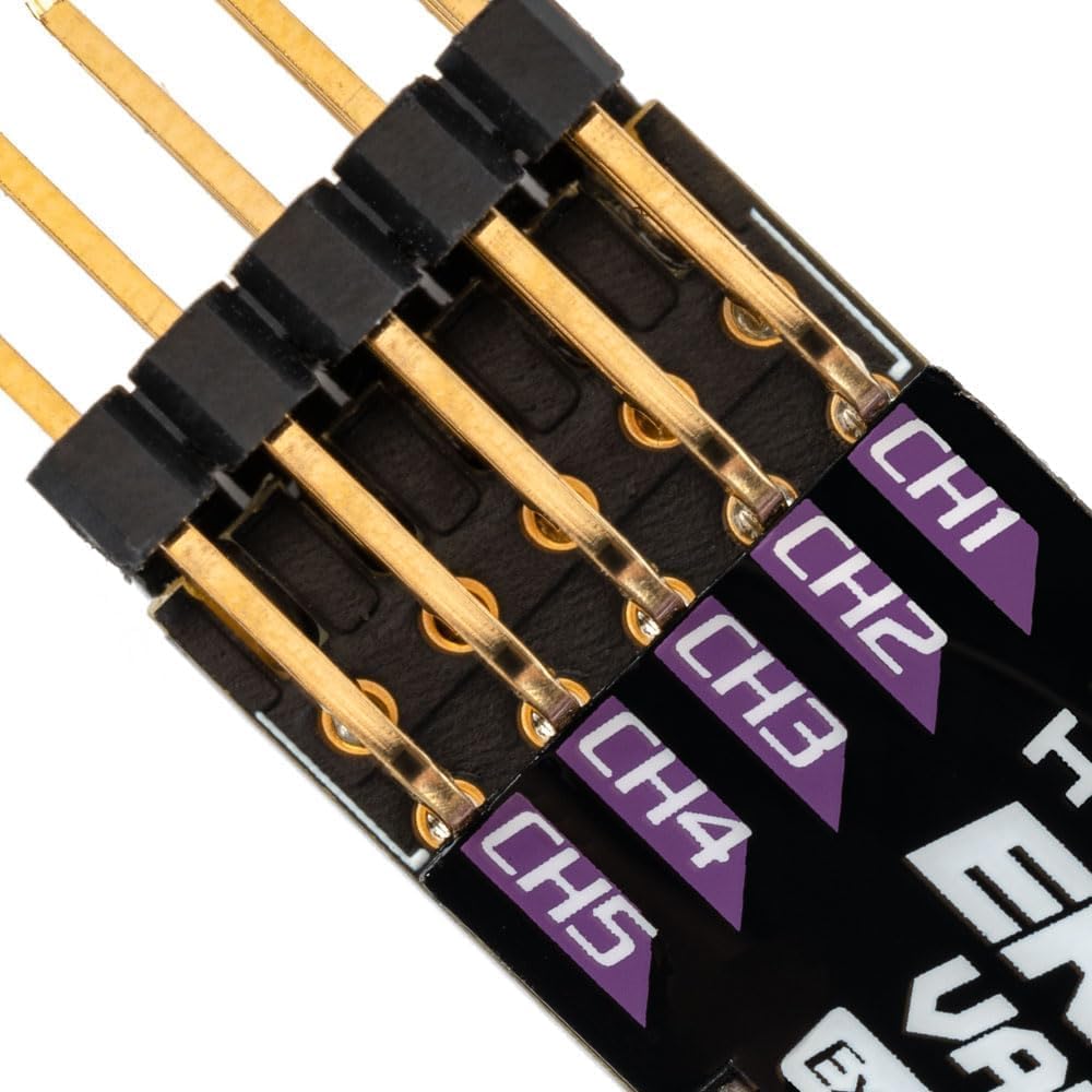 RadioMaster ER6G ER6GV Slim ExpressLRS CRSF PWM Dual Antenna RC Receiver for Fixed-Wing Aircraft Gliders (ER6GV) image 2