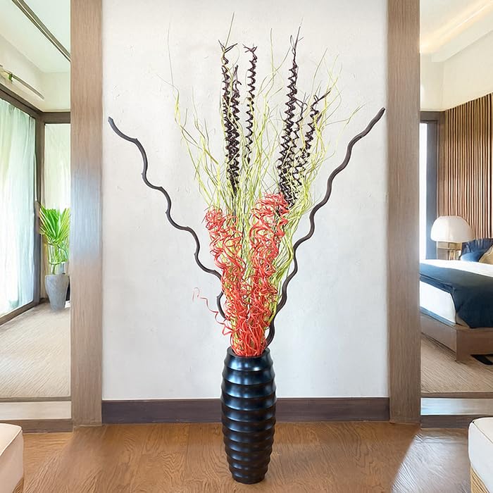 Amazon｜【編み込み枝物 3種構成A】造花 フェイクグリーン アート