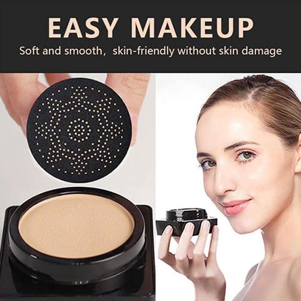 Avocado Air Cushion BB Cream mushroom head air cushion cc cream brighten waterproof Flawless Even Skin Tone Makeup Base BB Cream for All Skin Makeup Natural White 2PCS