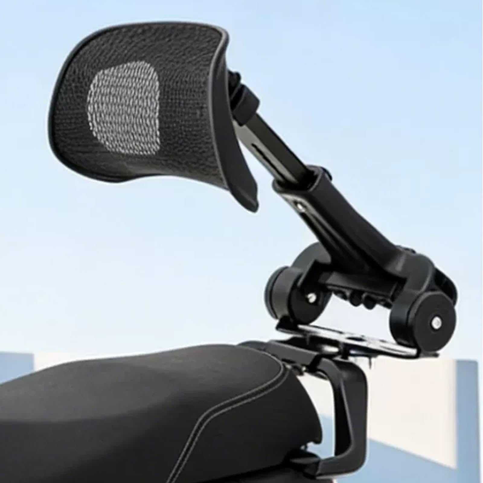 Cojín de Soporte de Cintura Trasera para Motocicleta, Soporte Lumbar Ajustable, cojín de Cintura para Asiento Trasero para Scooter eléctrico No9, Respaldo Multiusos para Conductor y Pasajero
