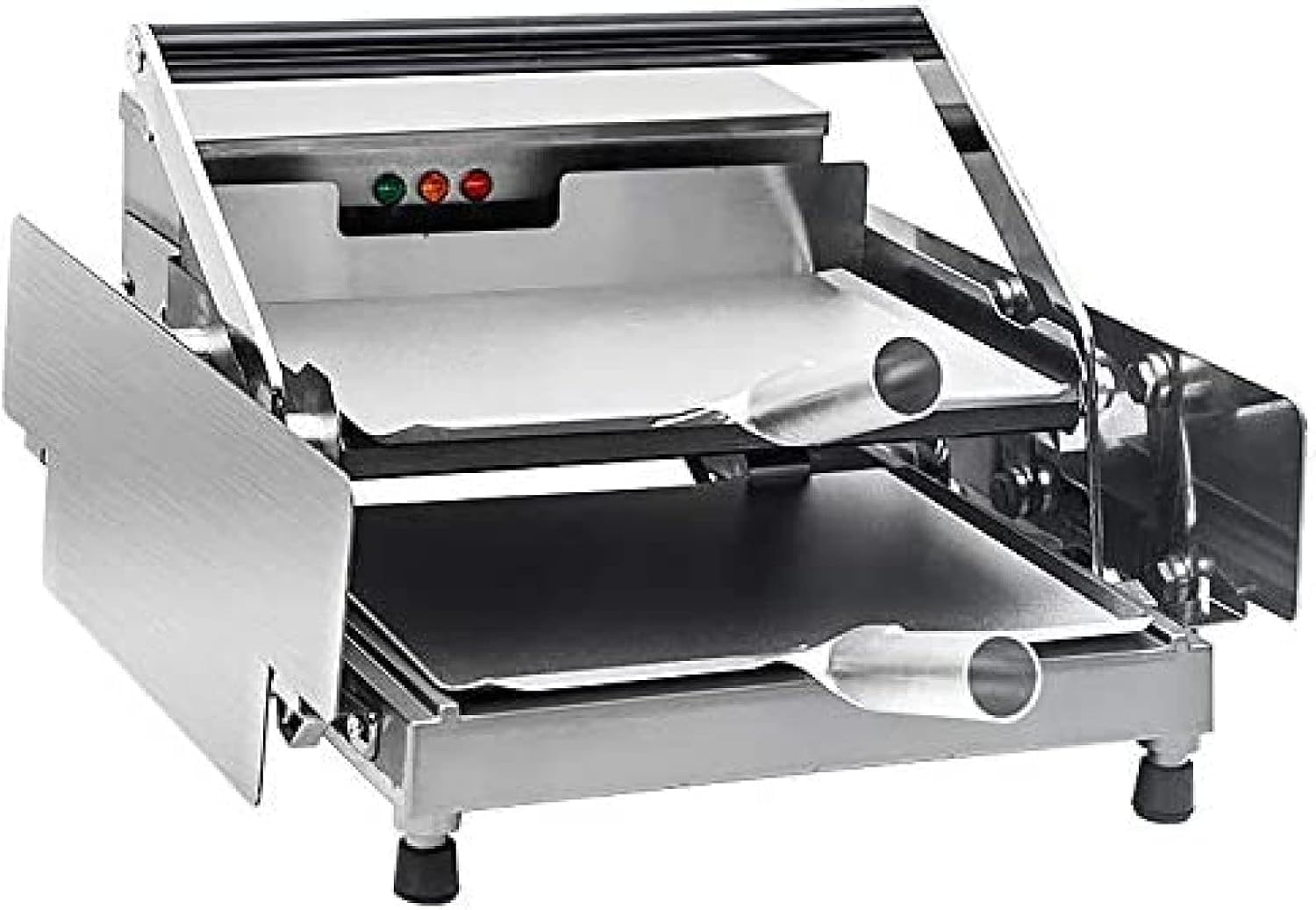 TYH Tostapane per Hamburger A Doppio Strato, Tostapane Commerciale con Forno Elettrico, Timer, Rivestimento Antiaderente per Cuocere Completamente Il Panino, Macchina per Il Pane A 12S