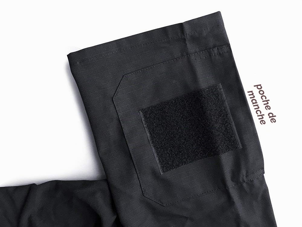 LiliChan Chemises Tactiques à Manches Courtes pour Hommes Chemise Militaire Chemise d'extérieur Chemise de Combat Tactique avec Fermeture éclair