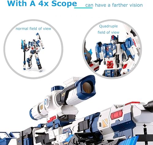 Miniatura 4 de NBK Juguete deformante Rey de Francotirador, figura de acción de gran tamaño, modelo de robot, regalo original deformado para niños y adultos