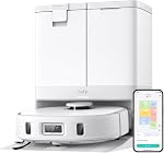 Eufy X10 Pro Omni Robot Vacuum et Mop avec 8,000 Pa Suction, double mops avec 12 mm Détection automatique et de tapis, AI Nettoyeur à vide robot d'obstacle, auto-élimination, autoremplissage (Noir)