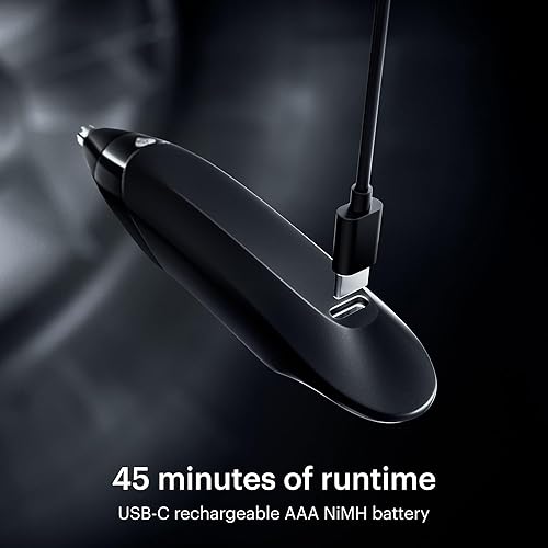 Miniatura 7 de MANSCAPED Weed Whacker 2.0 - Recortadora eléctrica de nariz y oídos, herramienta de precisión de 7,000 RPM con batería recargable, húmedaseca, fácil