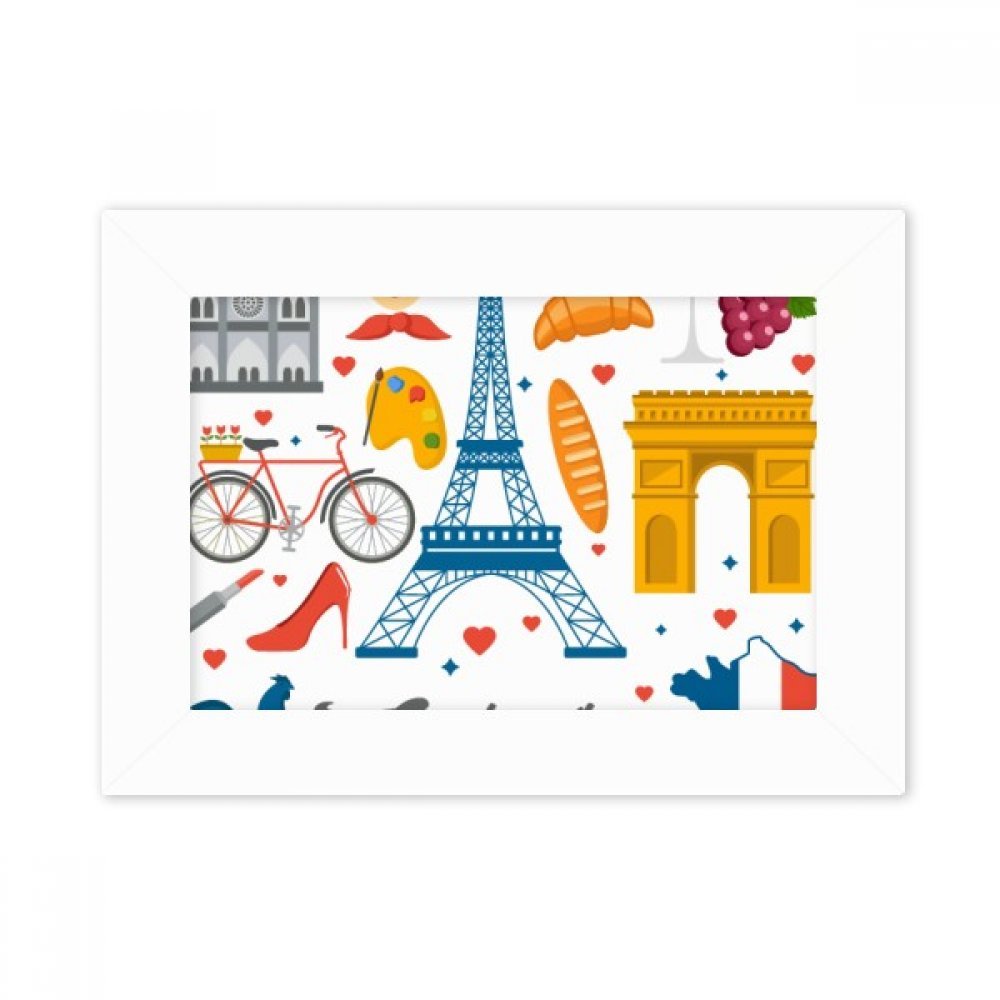 Cadre photo blanc de bureau pour valoriser vos images 10x15cm