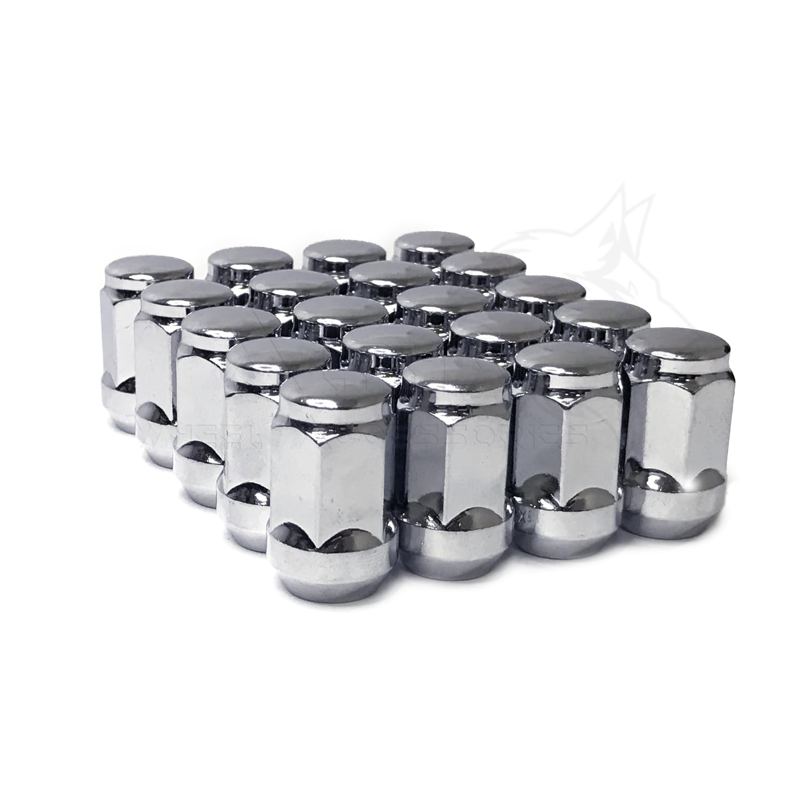24Pc 7/16-20 Chrome Bulge Acorn Lug Nuts for Chevy GMC Blazer K10 K5 V1500 7/16