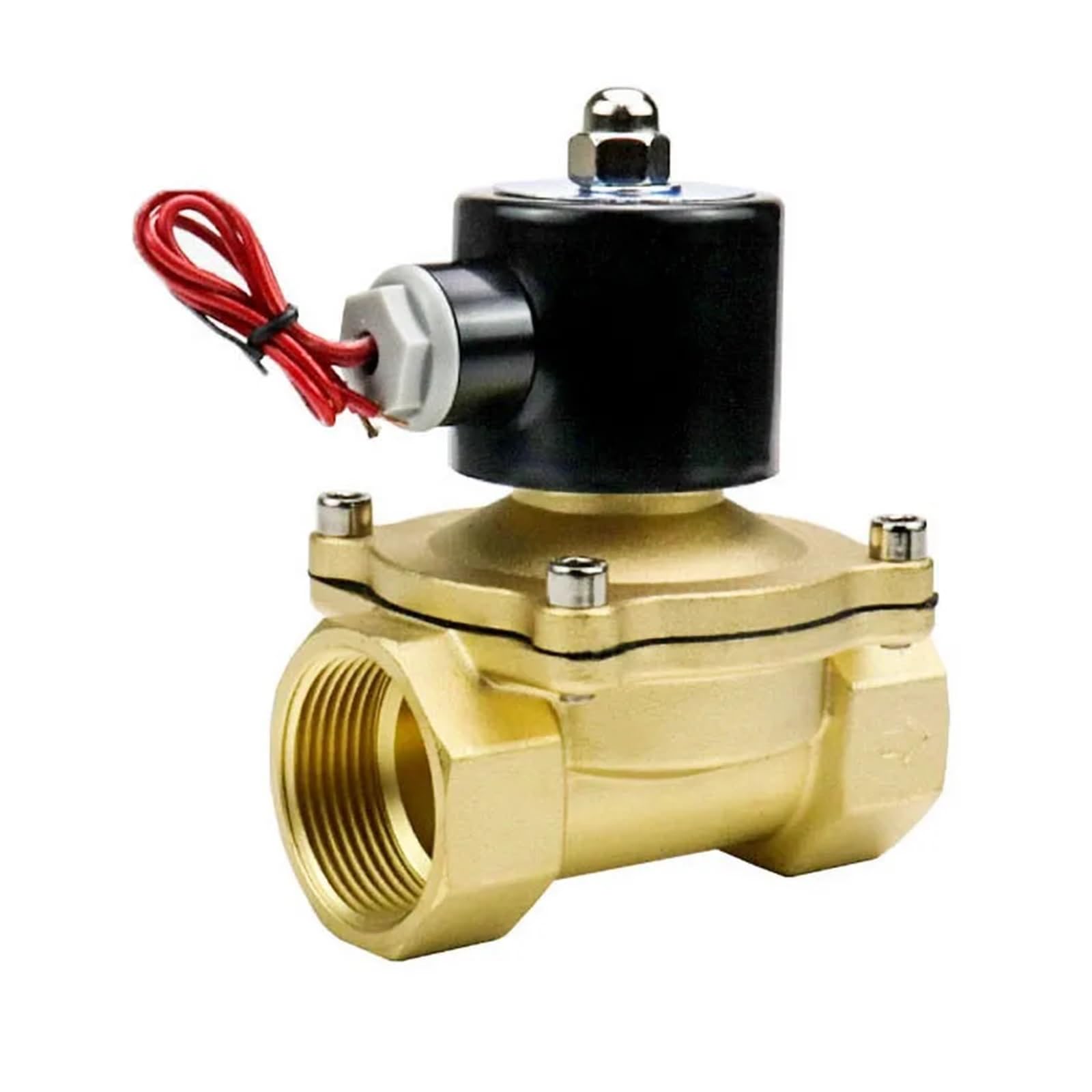 1-1/4'' Normally Closed Brass Solenoid Valve(G_110VAC_NBR-Seal)