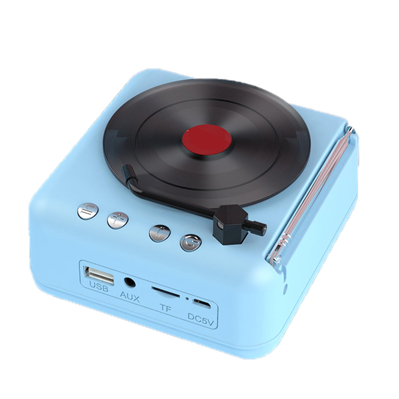 Haut-parleur Bluetooth HiFi look vinyle rétro avec batterie rechargeable 10 heures