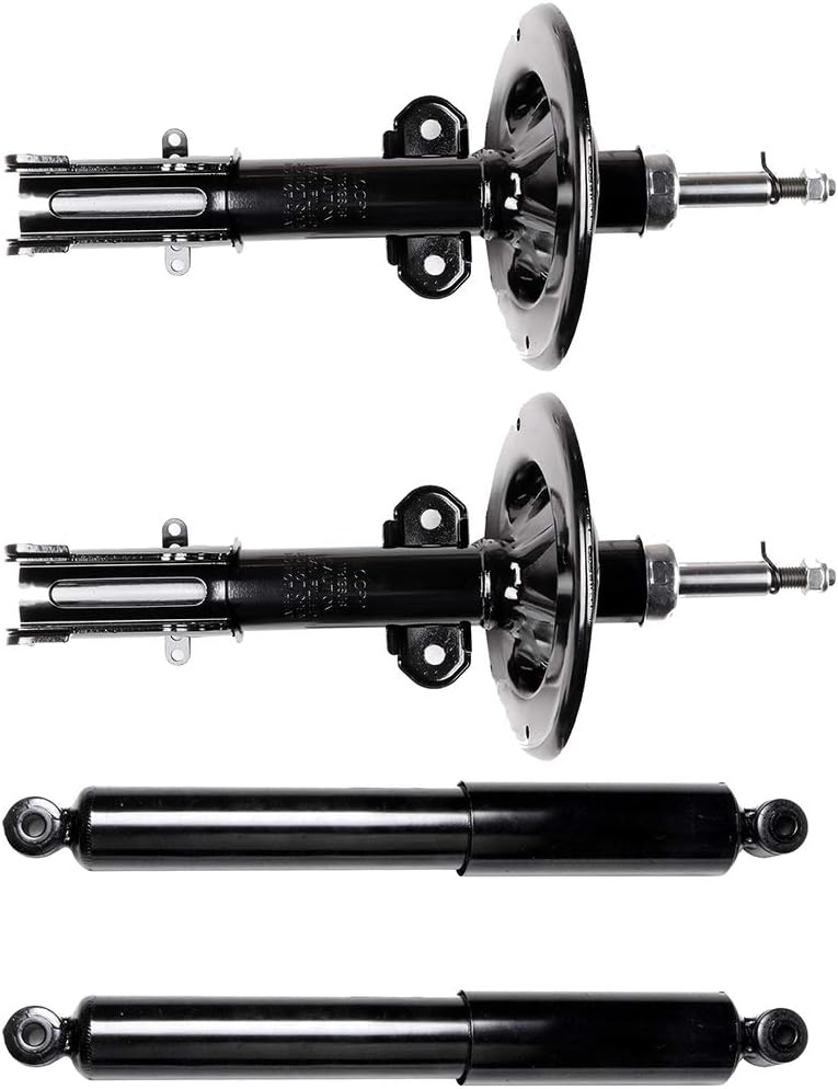 Front Rear Shock Struts Set Shock Absorbers Kit Replacement for Chrysler Town & Country 2001-2007 for Chrysler Voyager 2001-2003 for Dodge Caravan 2001-2007 for Dodge Grand Caravan 2001-2007