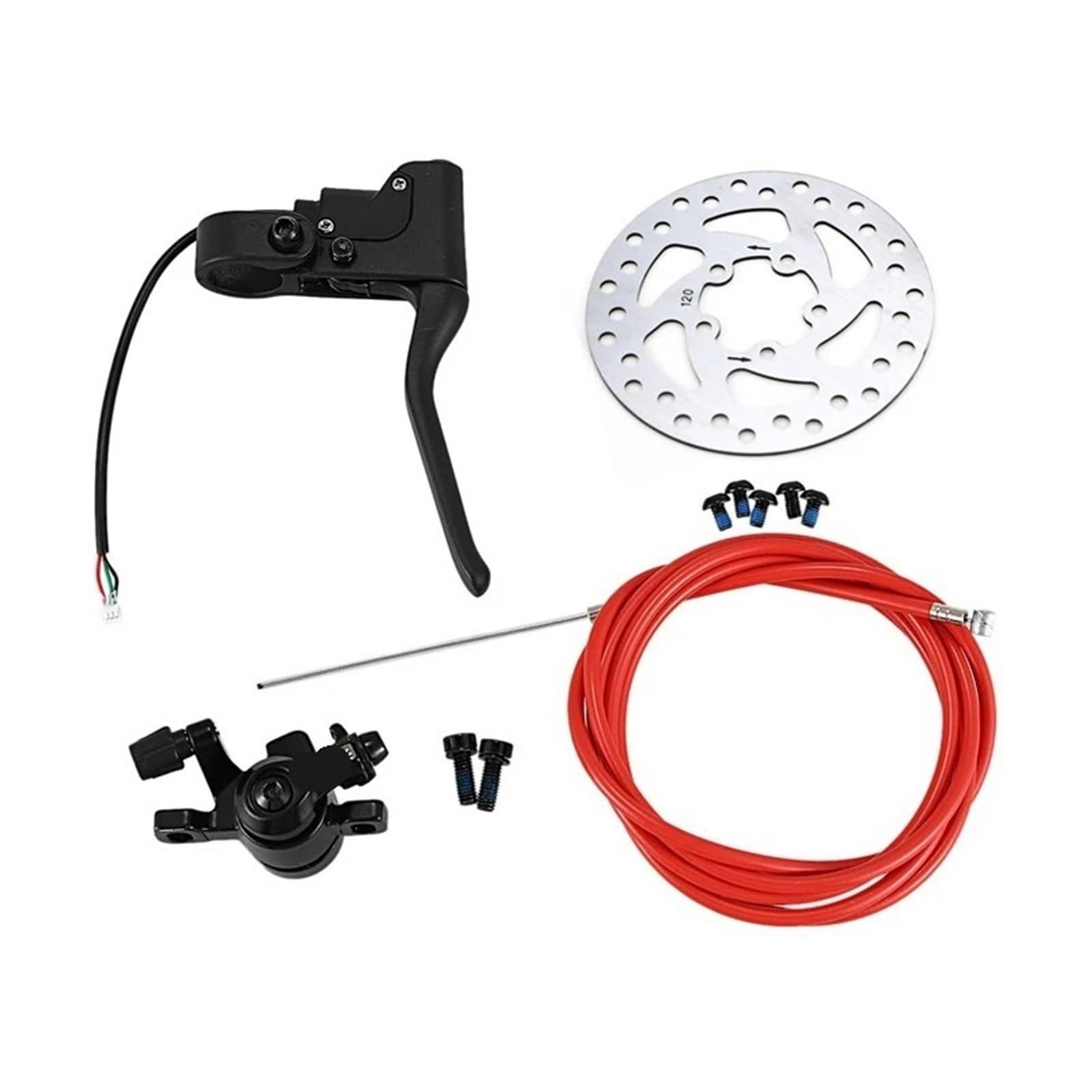 Kit Cavo Disco Leva Freno da 120 mm, Set Maniglia for Parti di Ricambio for Monopattino Elettrico Xiao-Mi M365 PRO