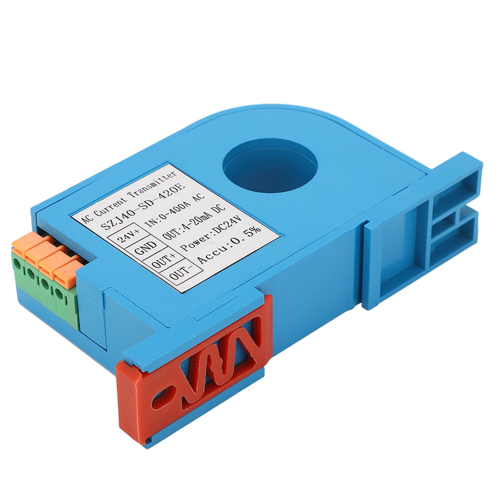 AC DC Current Transmitter, 4?20mA Output Single Phase AC Current Transducer Sensor, Current Transducer Converter for PLC Control