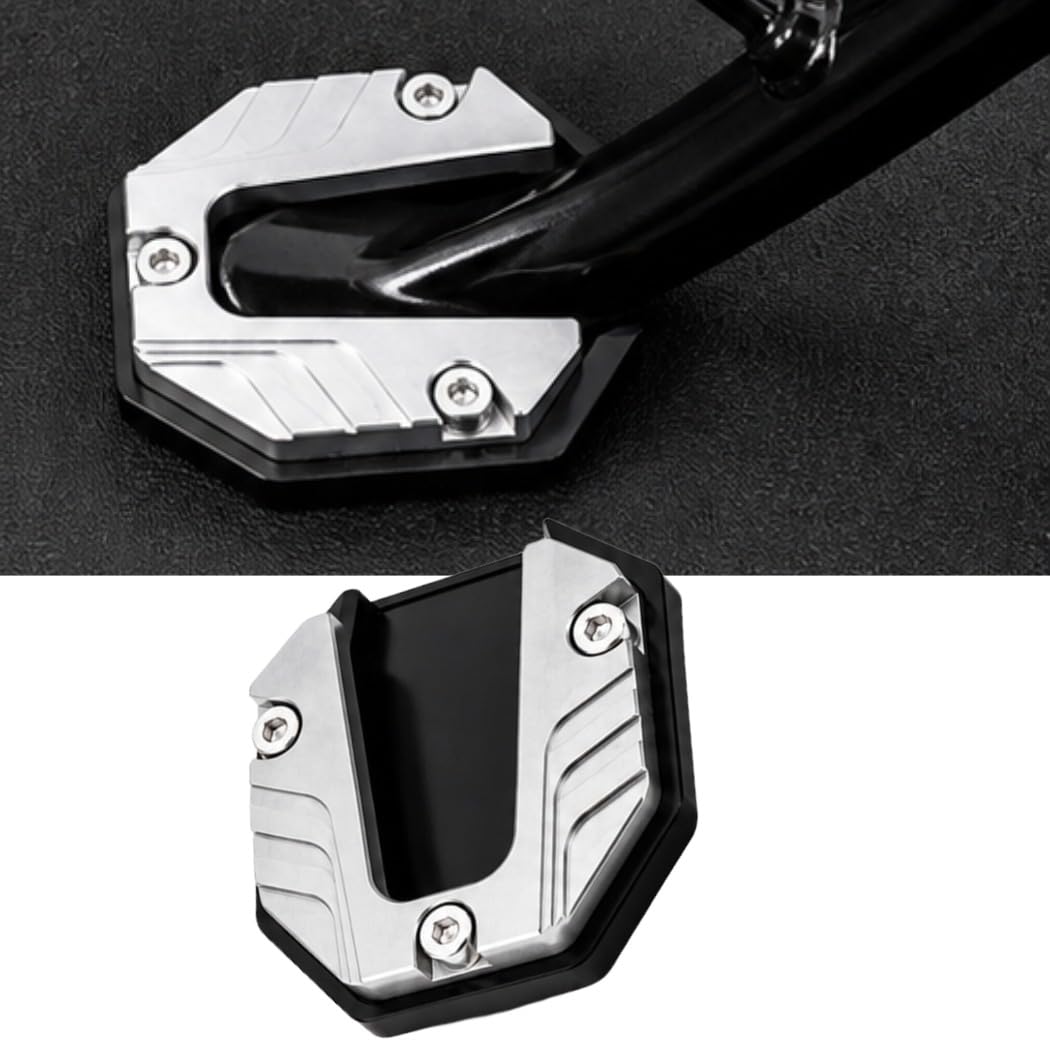 0TO6 Universal Scooter Side Stand Extension Silver - Image 1