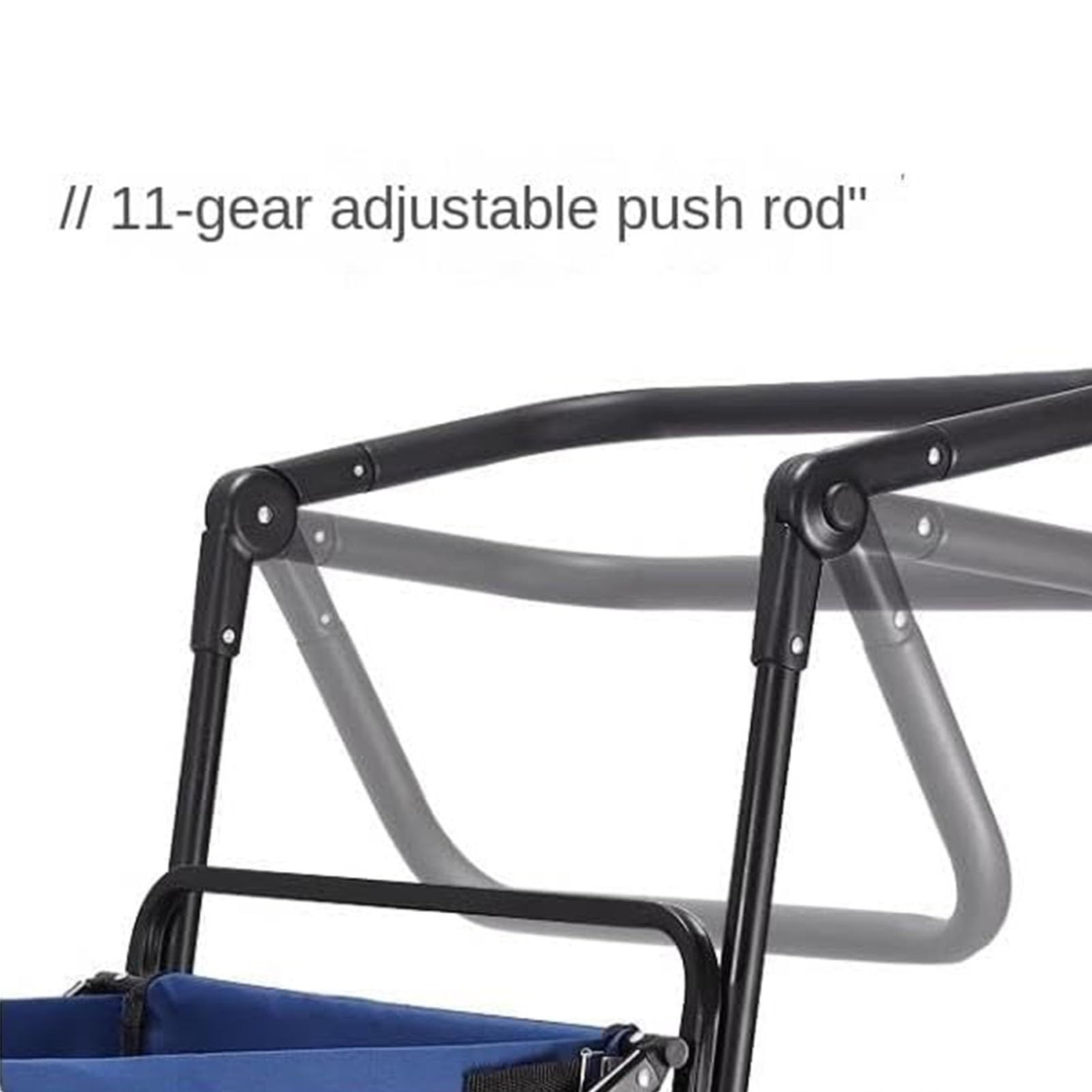 Carrello pieghevole Carretto pieghevole con freni Carrello della spesa da 100 kg con ruote extra larghe for tutti i terreni e freno Maniglia regolabile e borsa di copertura Carrello da campeggi