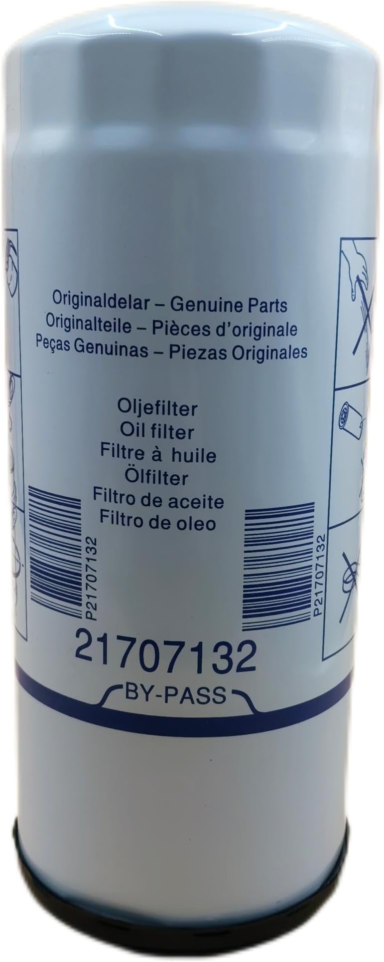 21707132 Oil Filter Compatible For Volvo D9 D11 D12 D16 D162 D163 and D165 series diesel marine engines