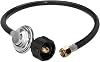DOZYANT 3.5 Feet Propane Regulator and Hose Universal Grill Regulator Replacement Parts, QCC1 Hose and Regulator for Most LP Gas Grill, Heater and Fire Pit Table