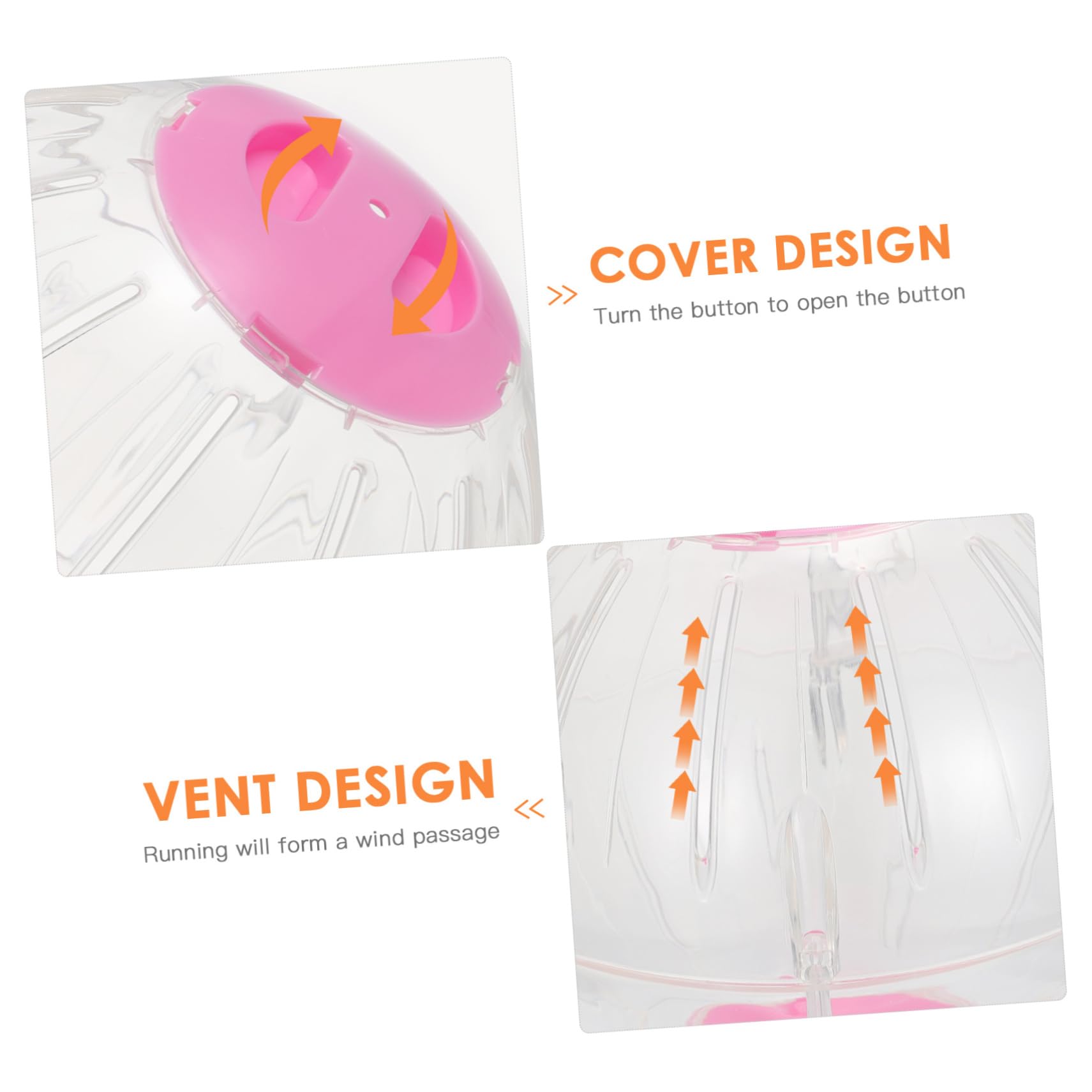 Ballon Exercice Transparent pour Hamster Accessoire De Jeu pour Animaux De Compagnie Améliore Activité Et Réduit Ennui des Petits Rongeurs