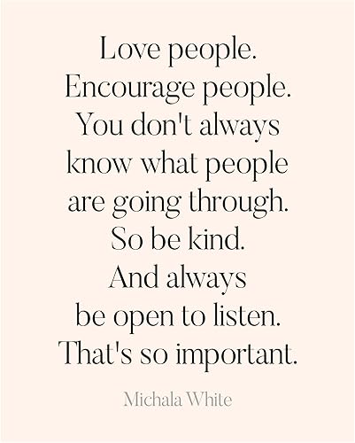 Love, Encourage People - Inspirational Wall Decor, Modern Motivational Wall Art Print, For Classroom, Living Room Decor Aesthetic, Home Decor,