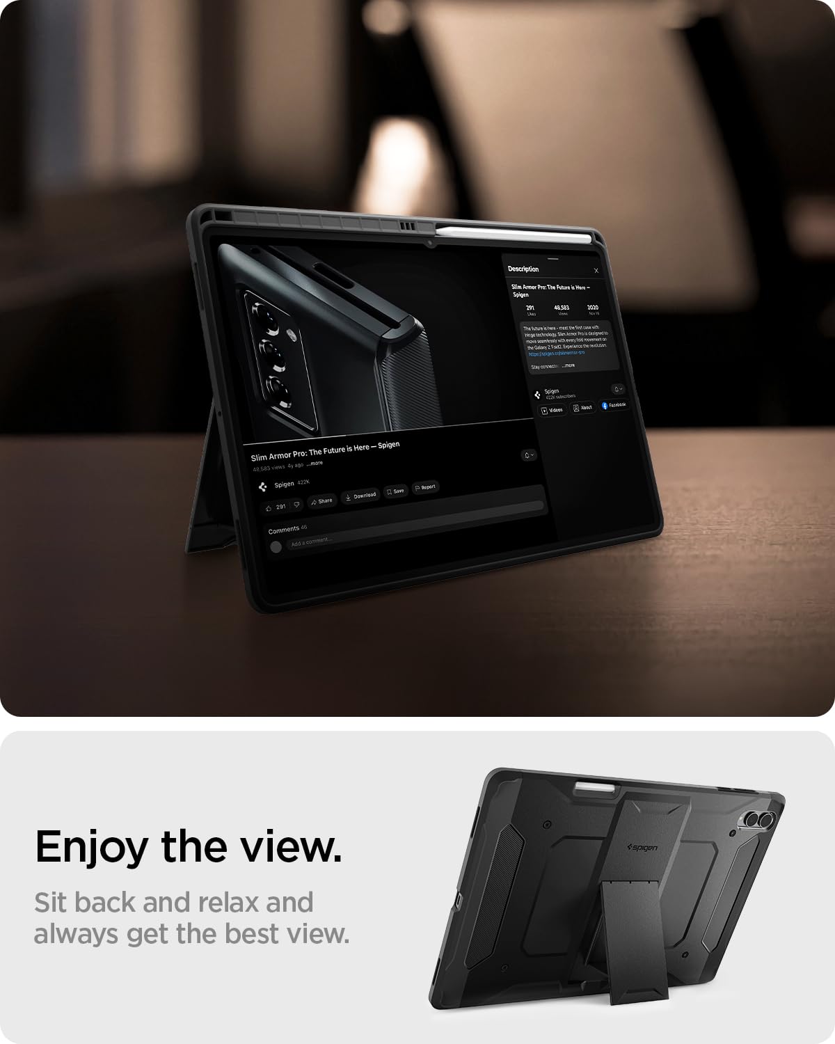 Spigen Capa para Galaxy Tab S11 Ultra (2025), capa rígida