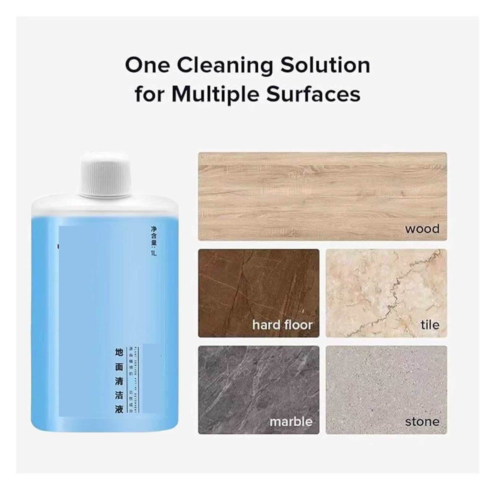 Soluzioni for la pulizia dei pavimenti Accessori liquidi1L, compatibile con Roborock, QRevo MaxV/QRevo S/QRevo Pro/QRevo/Qrevo Curv(1L)