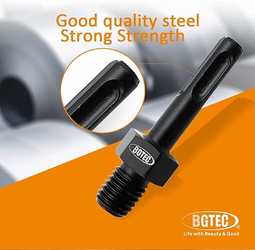 Miniatura 10 de BGTEC Adaptador de taladro de núcleo 58 "-11 rosca macho a vástago SDS MAX para taladro de martillo, perforación de núcleo de taladro de martillo