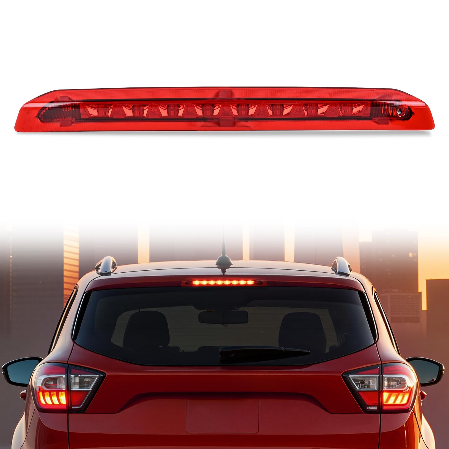 Nilight Third Brake Light for Ford Escape 2013 2014 2015 2016 2017 2018