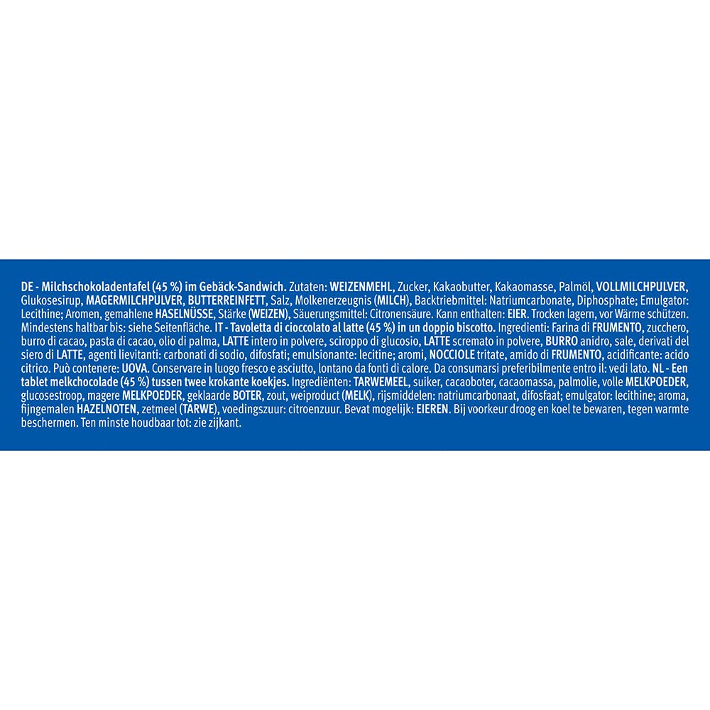 PiCK UP! Original (20 x 140 g), Riegel mit knackiger Milchschokoladentafel zwischen zwei knusprigen Keksen, der Snack für unterwegs, 20 x 5er Multipack