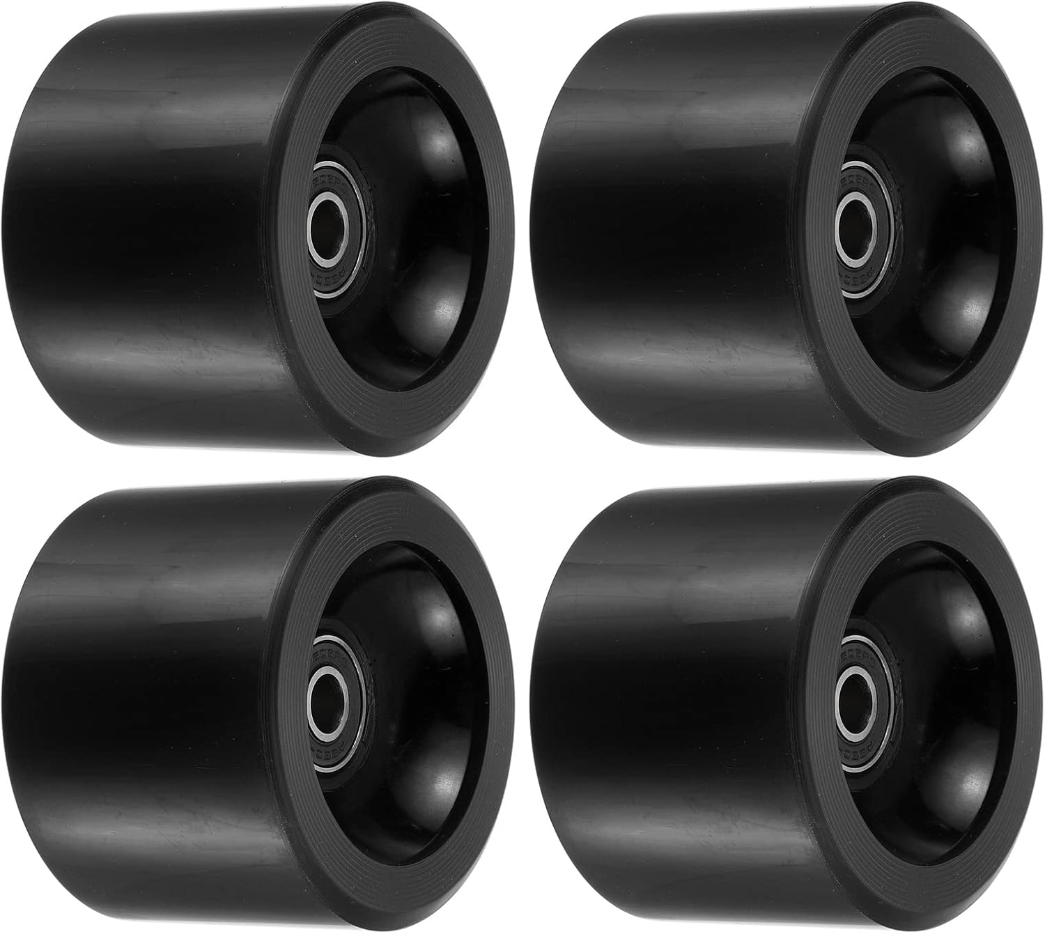 PATIKIL 70mm 78A Longboard Wheels with Black ABEC9 Bearings, 4 Pack Soft Cruiser