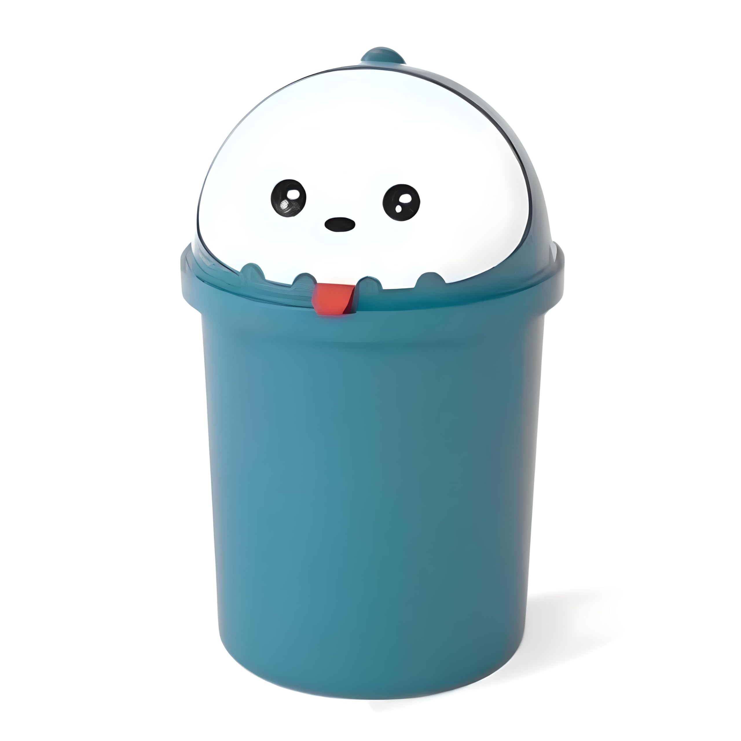 FITTO Cartoon Cap Bucket | 10L Plastic Bucket with Fun Cartoon Lid | Multi-Purpose Bucket for Kids’ Room, Bathroom, Kitchen, or Office | Durable and Easy to Clean