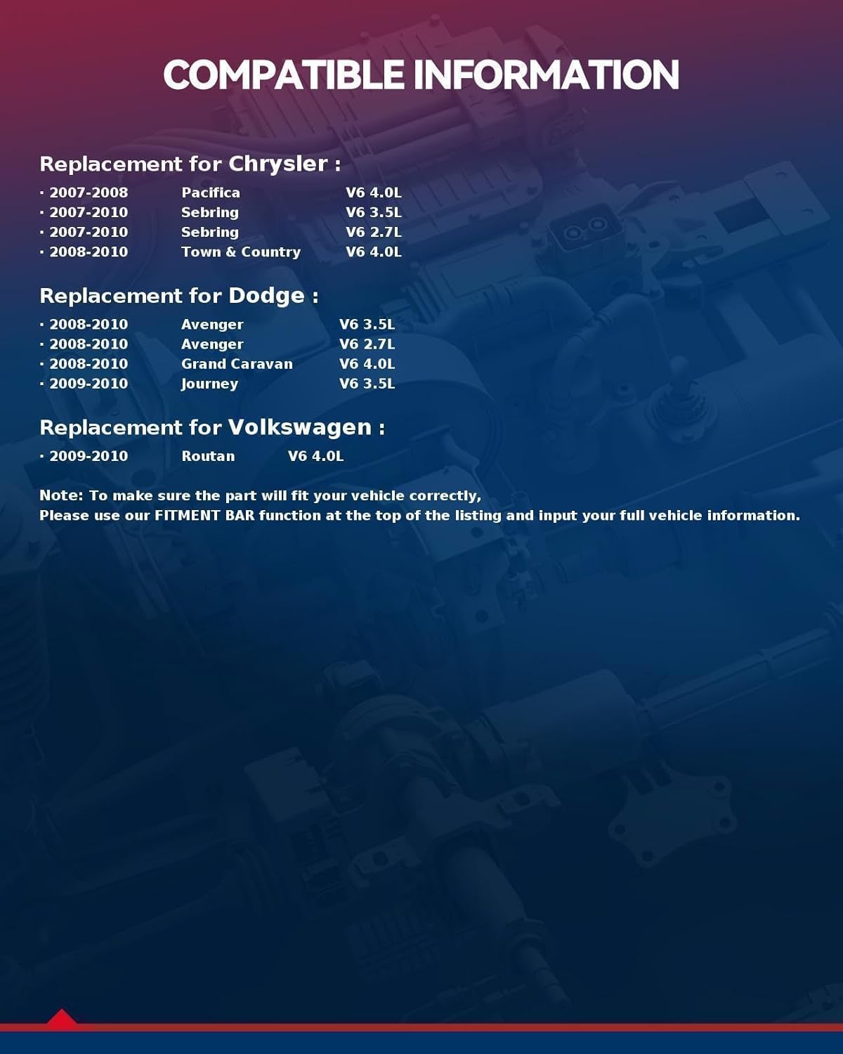 KAX Starter Replacement for 2009-2010 Journey, 2008-2010 Avenger & 2007-2010 Sebring, 2008-2010 Town & Country, 2007-2008 Pacifica, Automotive Starters Replace for 19026