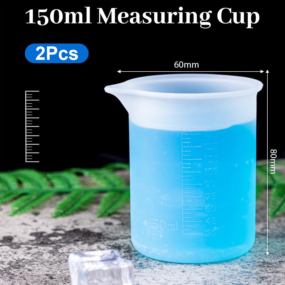 2 Pezzi Misurino per Bucato, 150 ml Silicone Misurini Liquidi Riutilizzabile Misurino per Detersivo per Bucato, Niente più Disordine o Perdite per la Casa Dormitorio