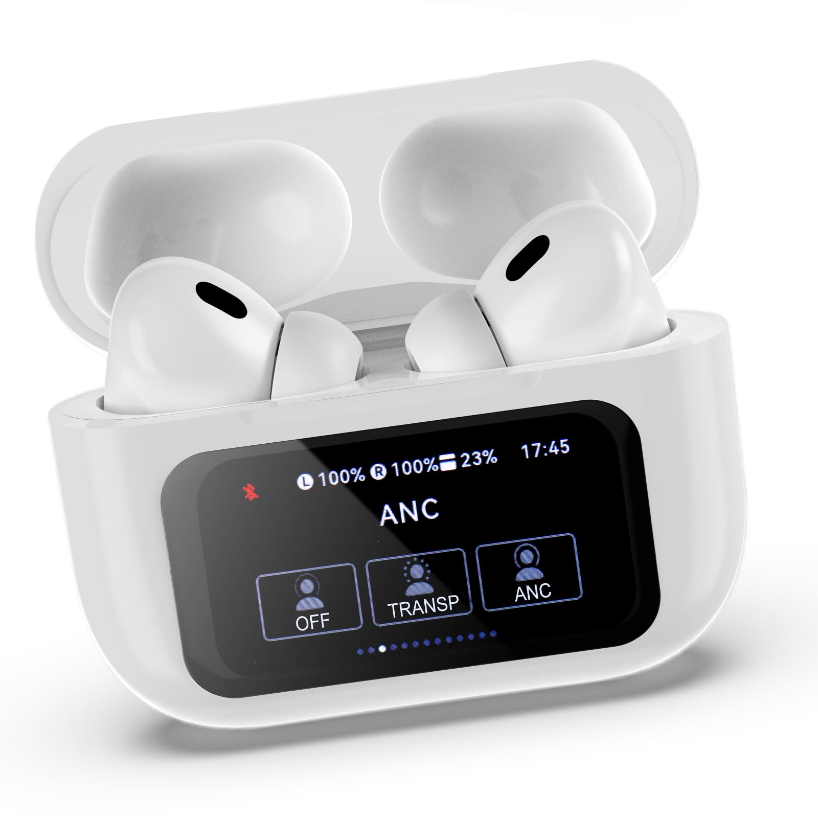 Mozeyerh Language Chip Bluetooth Translator Earbuds High Accuracy (Deep White)