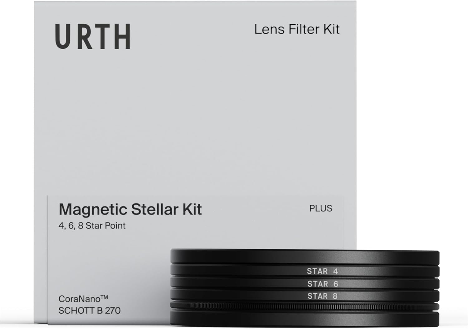 Urth 82mm Magnetic Star Lens Filter Kit (Plus) — 4, 6, 8 Point Starburst Effects, Multi-Layer Nano-Coated Camera Filters for Enhanced Cinematic Photography