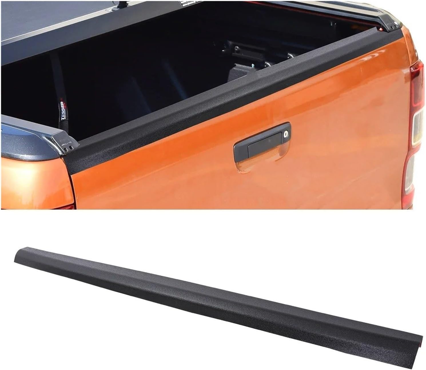 Retractable Rear Trunk Parcel Shelf For For Ranger For Raptor 2018 2019 2020 2021 2022 Tailgate Cover Protector Moulding Car Double Cabin(Rear tailgate)