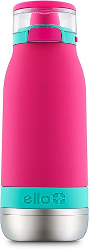 Ello Emma Vacuum Insulated Stainless Steel Kids Water Bottle with Straw