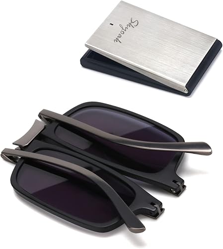 SKYOAK Lentes de sol plegables de lectura irrompibles y evolucionados para mujeres y hombres, bloqueo de luz azul, anti rayos UV, plegable,