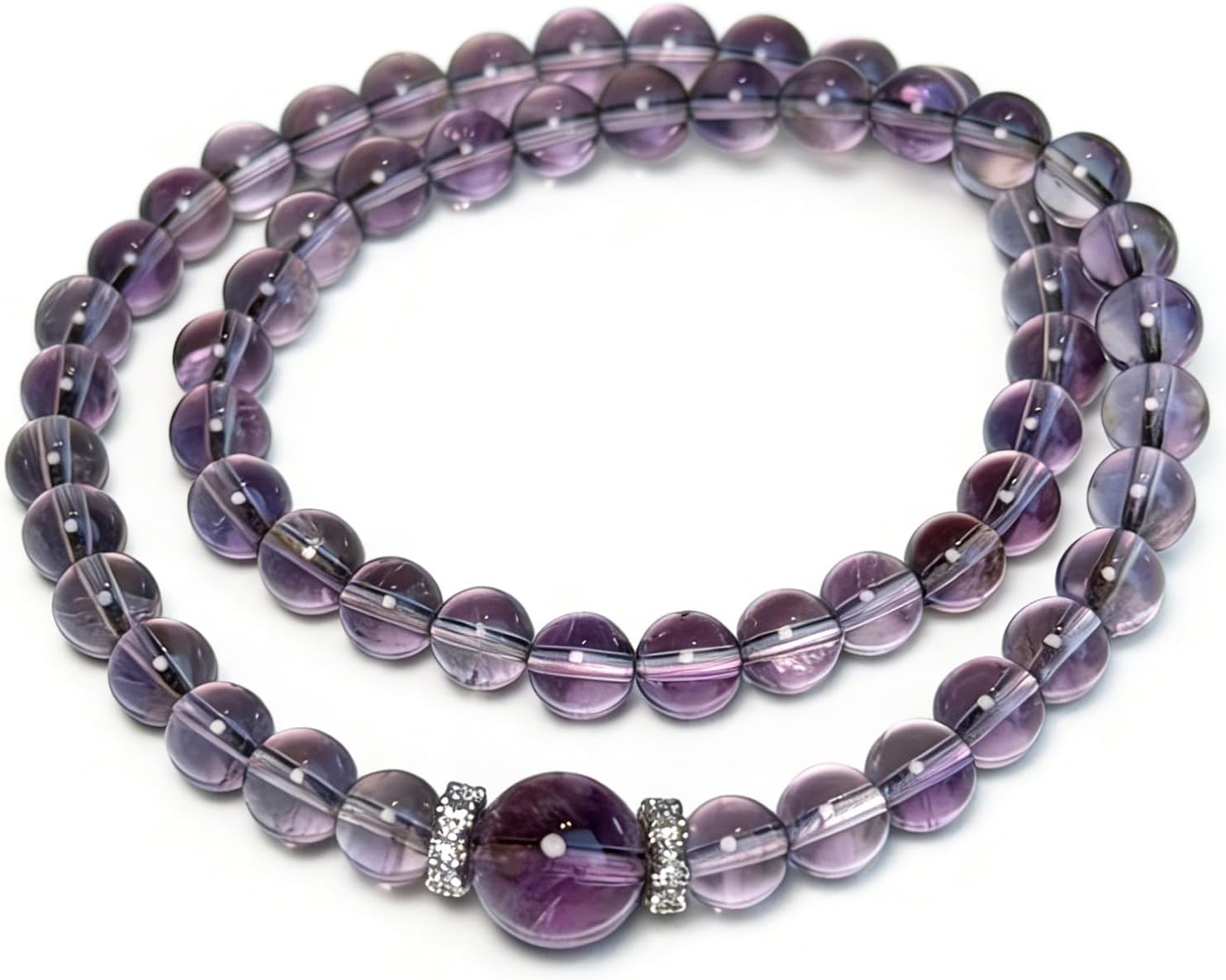 Multi-Wrap Stretch Bracelet for Women - Long Elastic Crystal Bracelet, Adjustable Layered Healing Energy Jewelry Gift