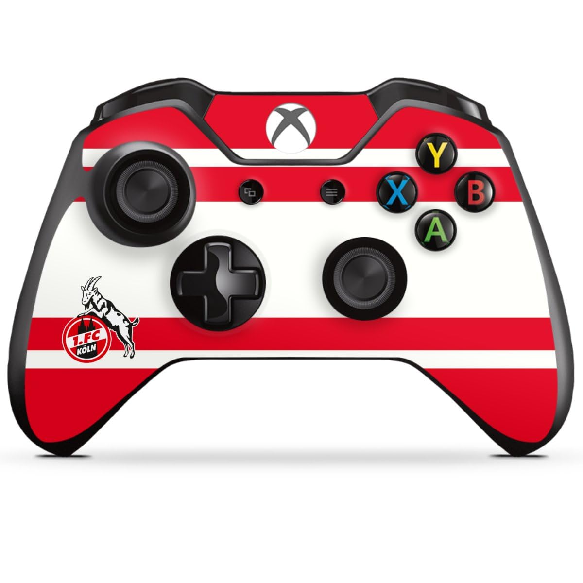 DeinDesign Skin kompatibel mit Microsoft Xbox One Controller Folie Sticker 1. FC Köln Offizielles Lizenzprodukt Wappen