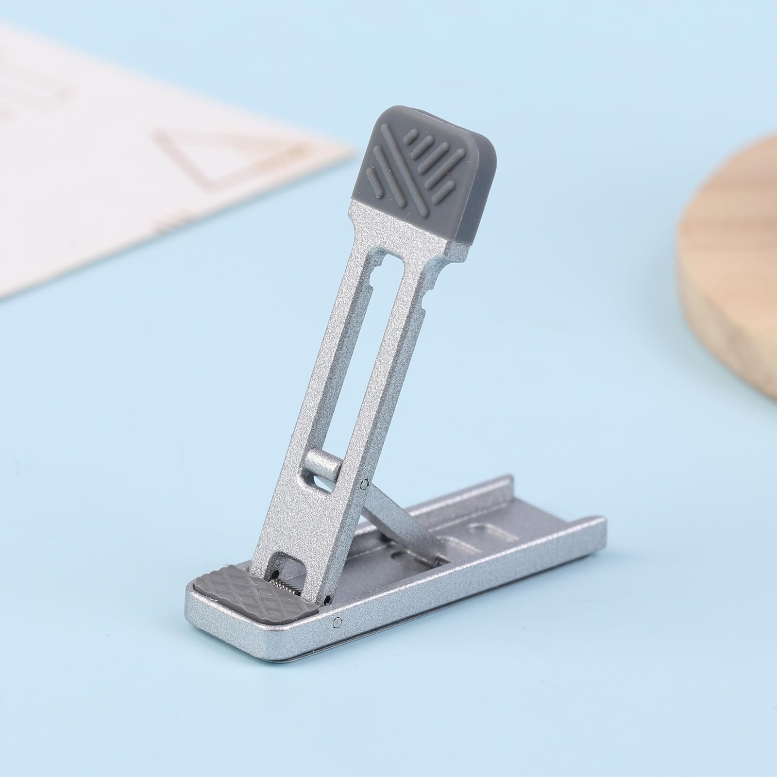 1pc Mini Zinc Alloy Laptop Stand Adjustable Height Foldable Laptop Riser Legs Anti Slip Holder