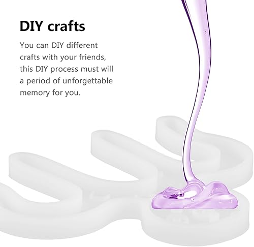 Miniatura 7 de SEWACC Molde De para Resina De para Silicone Stencils Silicone Making Mold Handmade Music Clip Mold Epoxy Bookend Menu Piano Cake Mold White